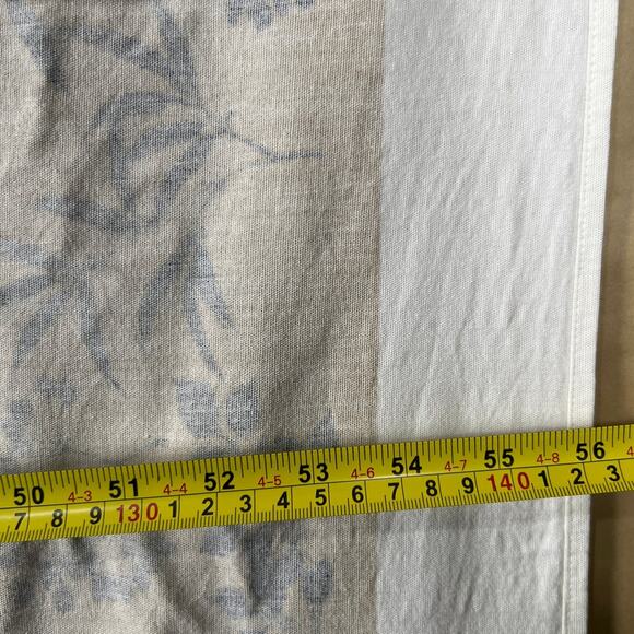 Vintage Cotton Tablecloth Mid Century Leaf Print Red Orange 56x52 - Picture 3 of 5